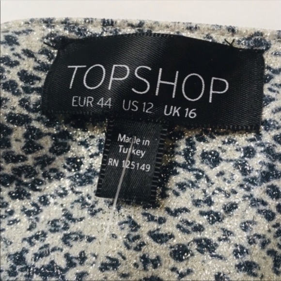 NWT Topshop snake open back strapless dress 12 Large free shipping - Picture 5 of 6